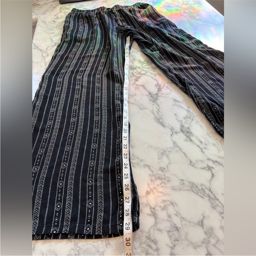 NWT Lotus and Luna Flowy Boho Wide Leg Drawstring Pants, Large - Akha Tribal - Picture 11 of 11